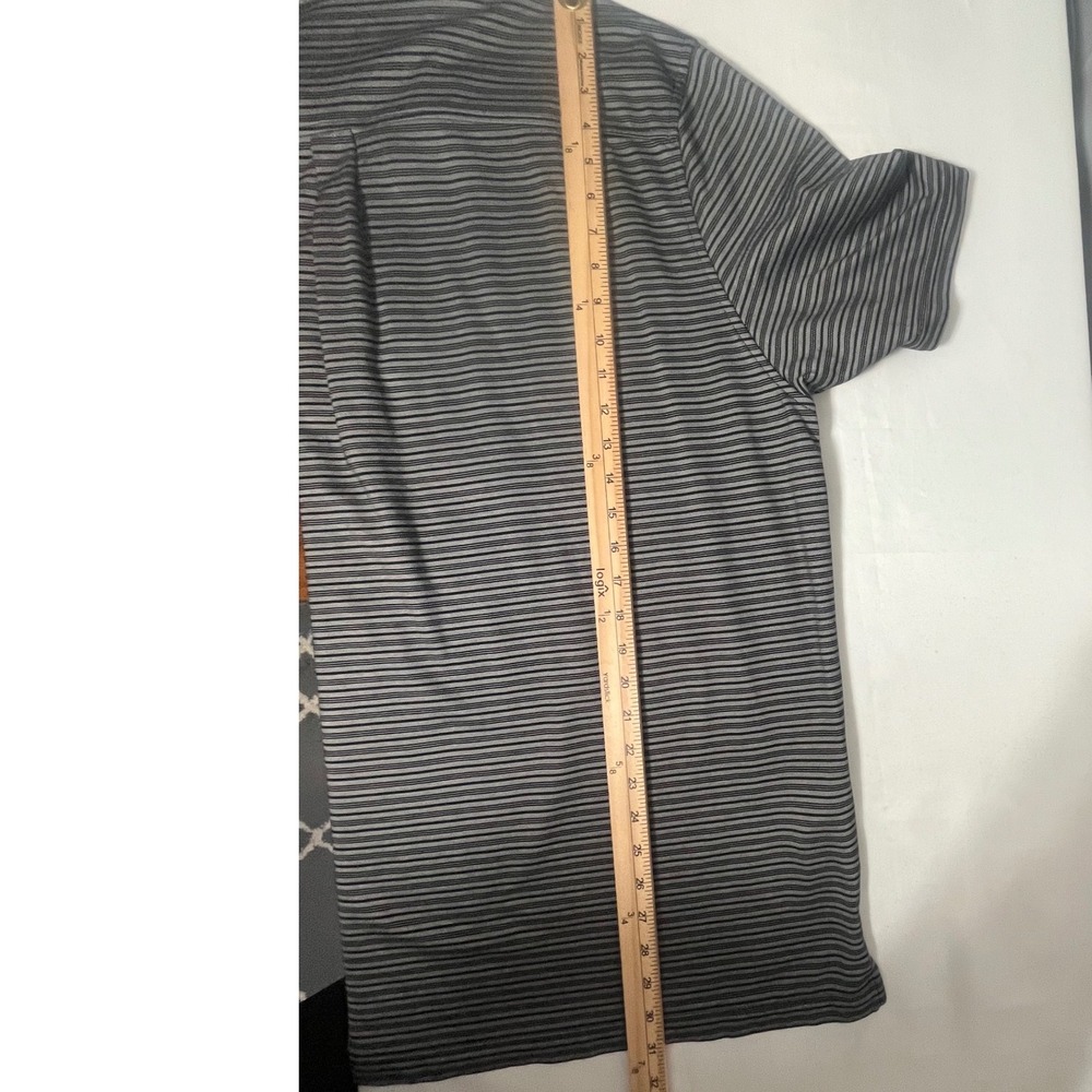 Tommy Bahama Tennessee Volunteers Polo Shirt Mens XXL Gray Striped Pima Cotton - Picture 7 of 8